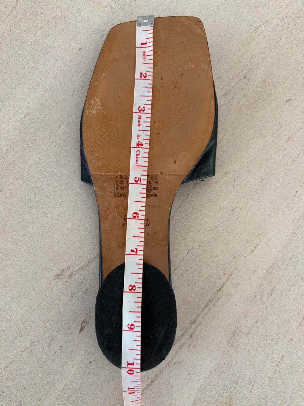 Maison Margiela Stitch Leather Sandal in Black size 40 - Picture 7 of 8